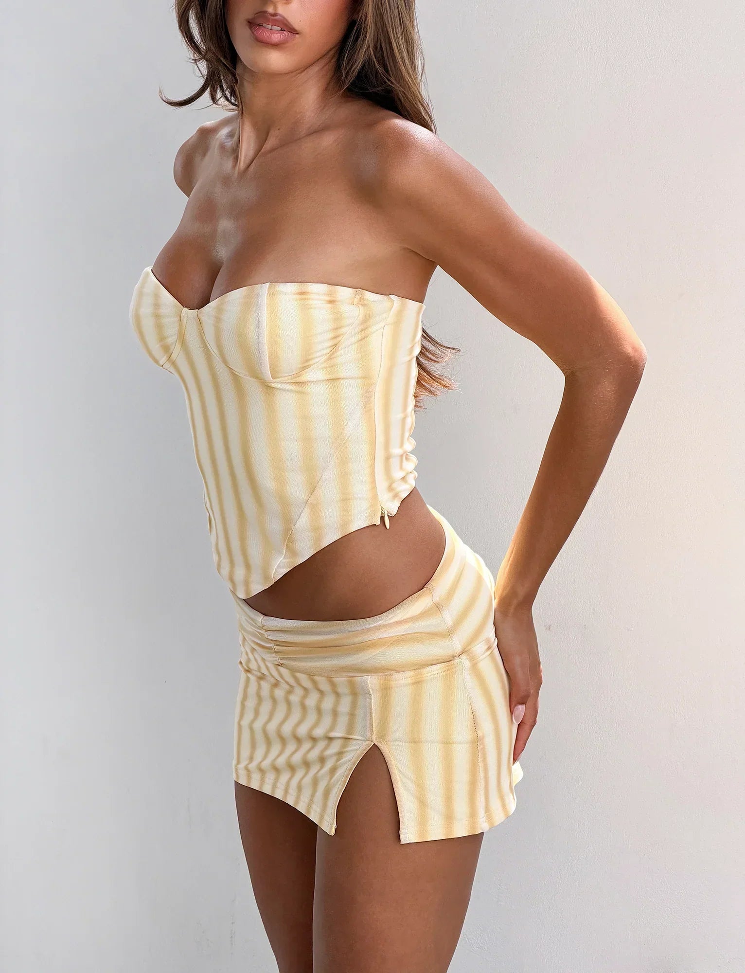 HAVANA CORSET YELLOW STRIPE