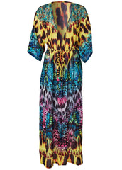 Long Kimono Cover Up Jungle Party