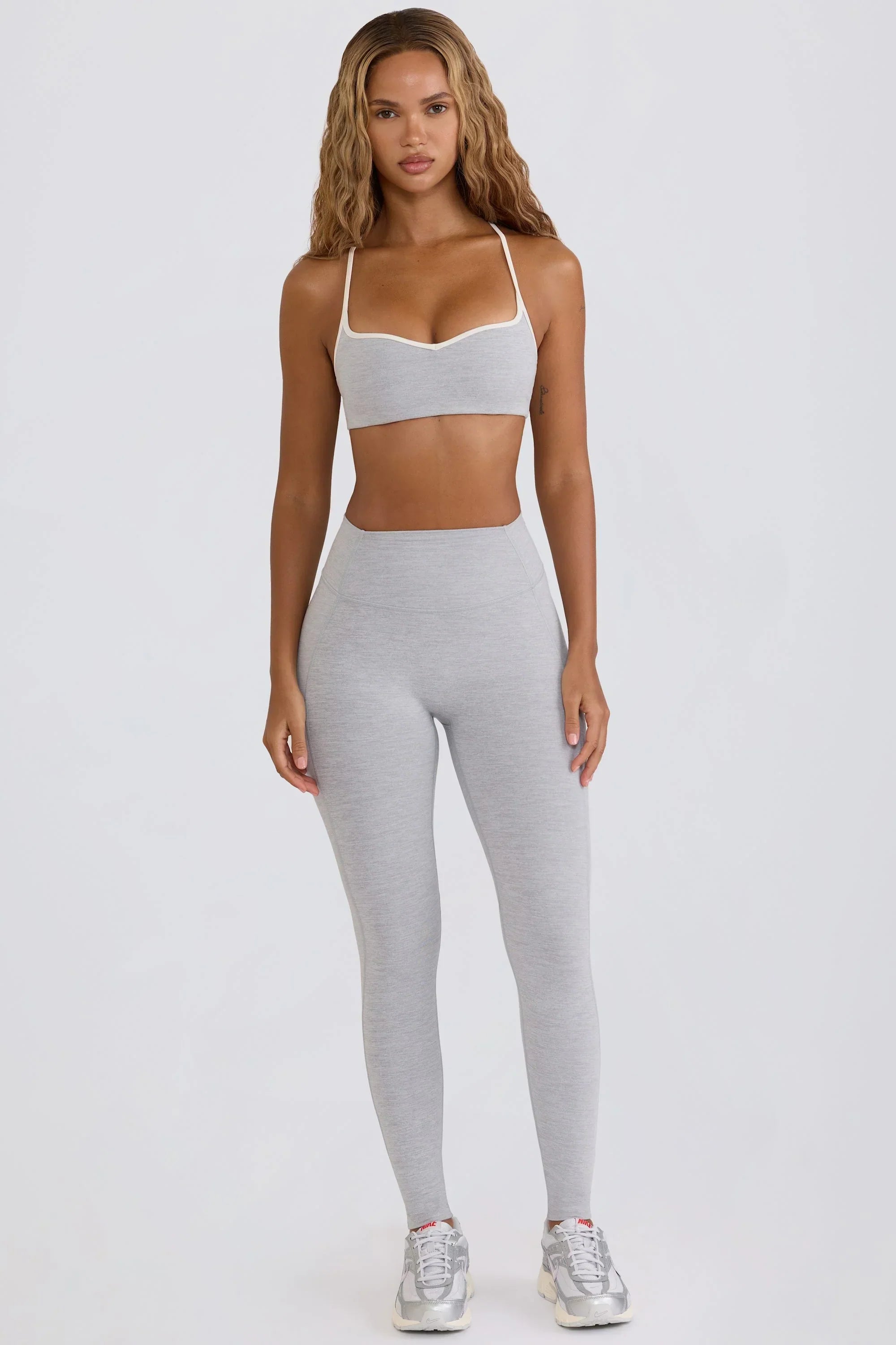 Soft Active Mid Rise Leggings in Grey