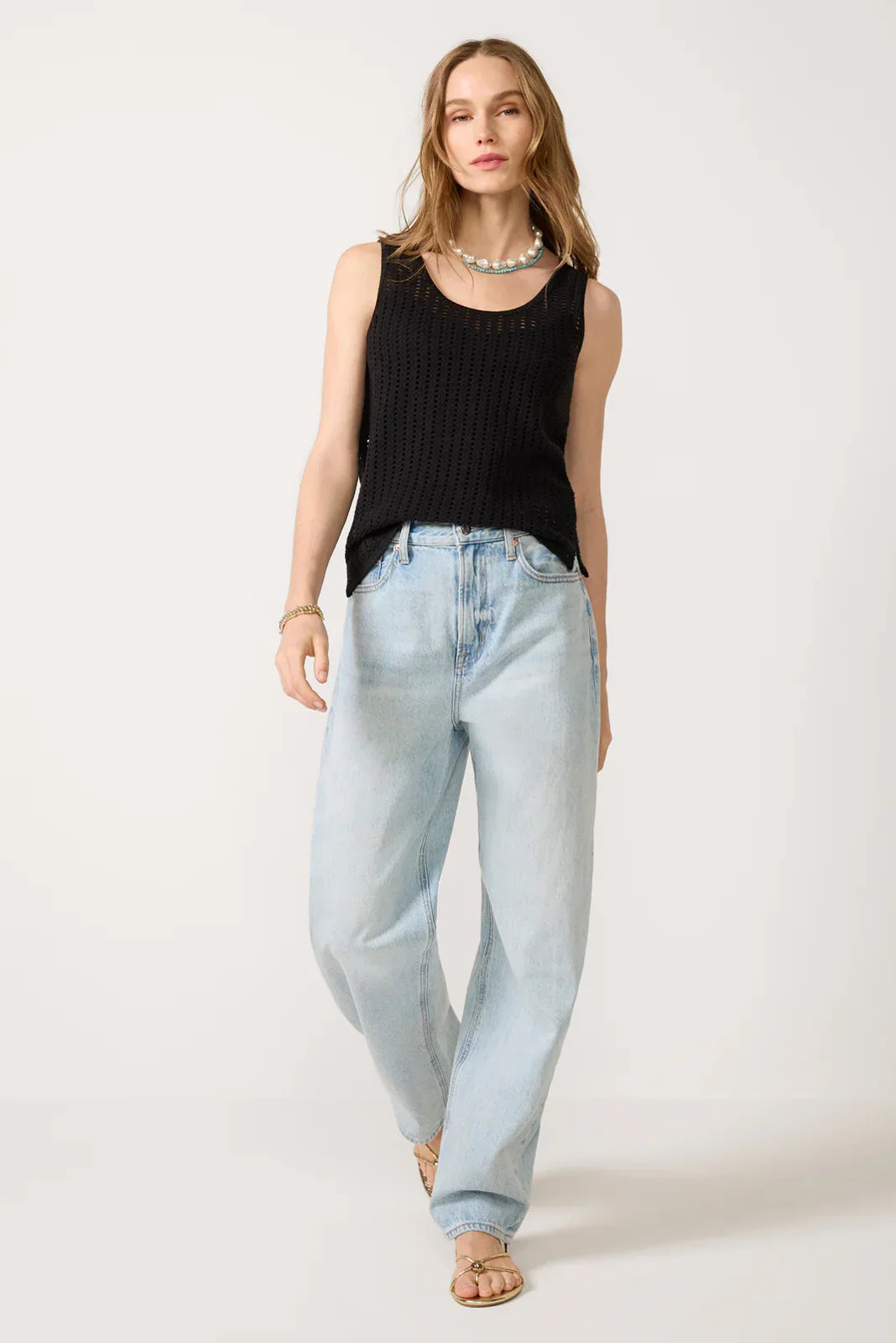 Ainsley Crochet Mesh Tank