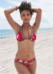 Belize Underwire Halter Top Tula Floral