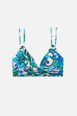 Clare Twist Underwire Bra Top Imperial Paisley