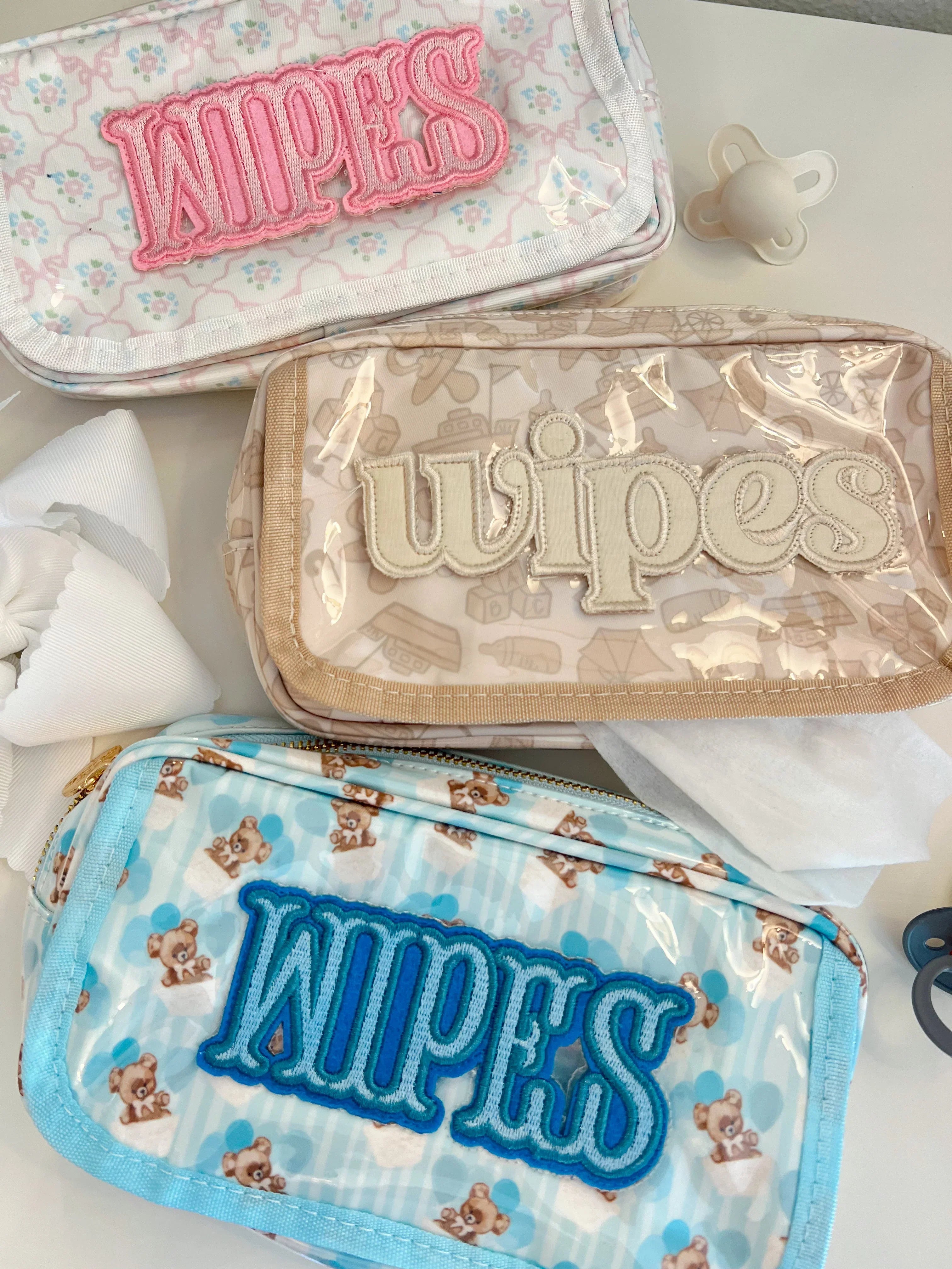 KenzKustomz Wipes Pouch Clear Coat Bag