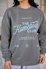 The Homebody Club Dark Grey Graphic Sweatshirt
