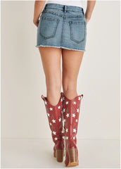 Americana Skirt Light Wash