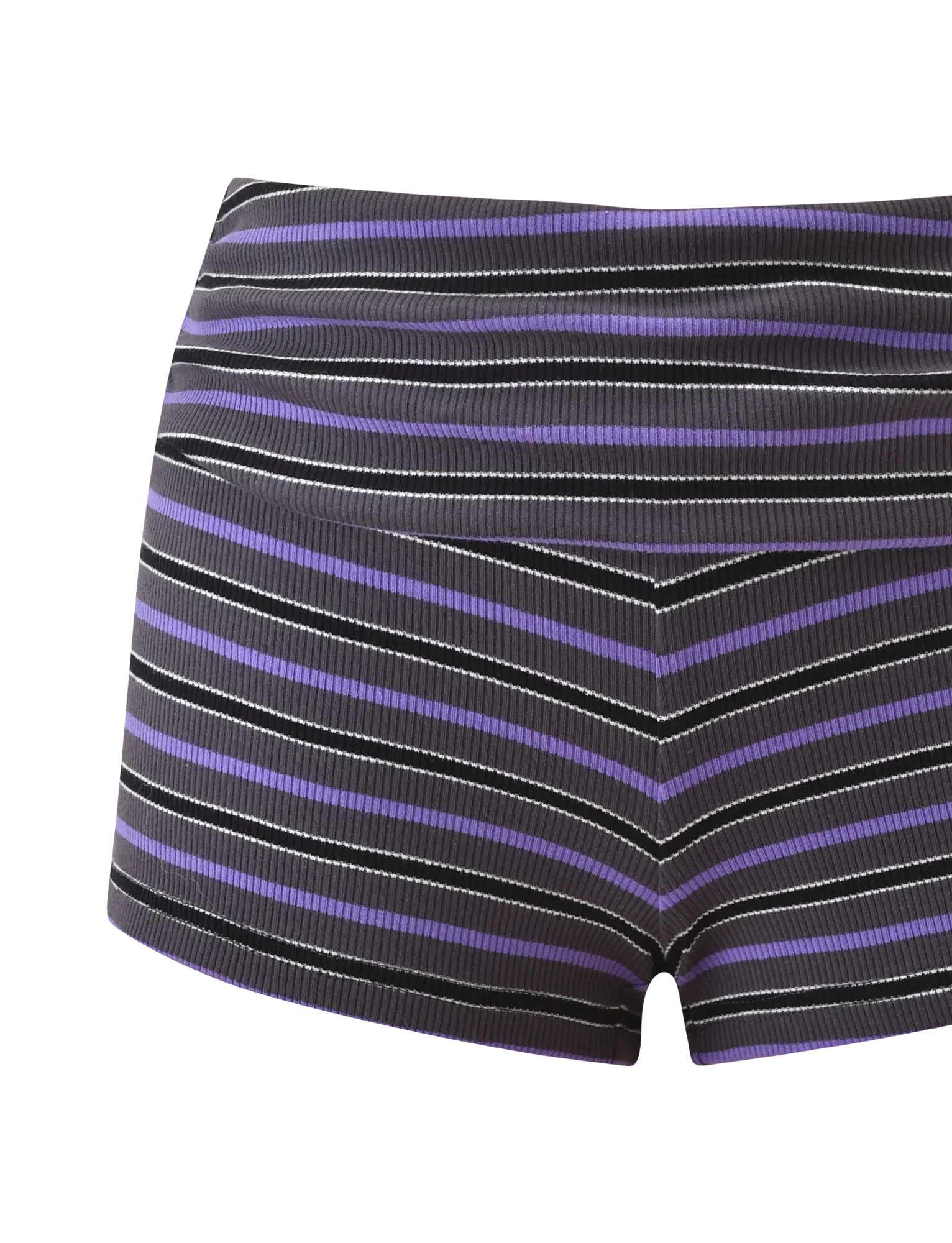 CERYS RIB SHORT GREY STRIPE