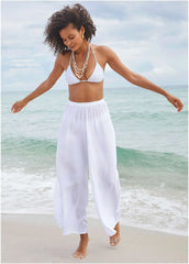 Palazzo Cover Up Pant Pearl White
