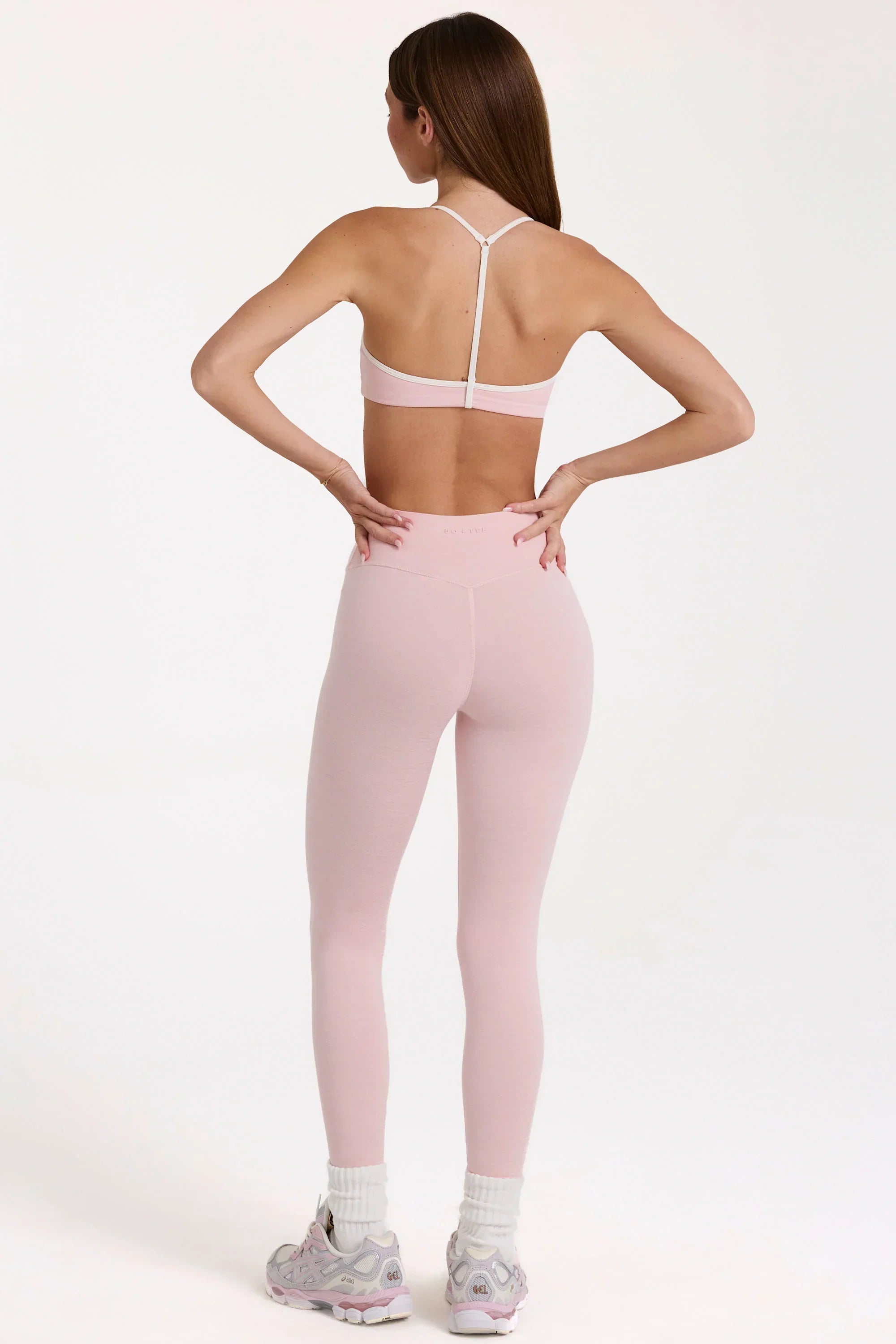 Soft Active Leggings in Blush Marl