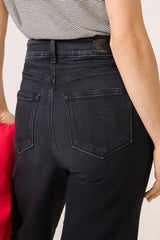 Anessa w Twisted Outseam Panel Wide Leg Jean