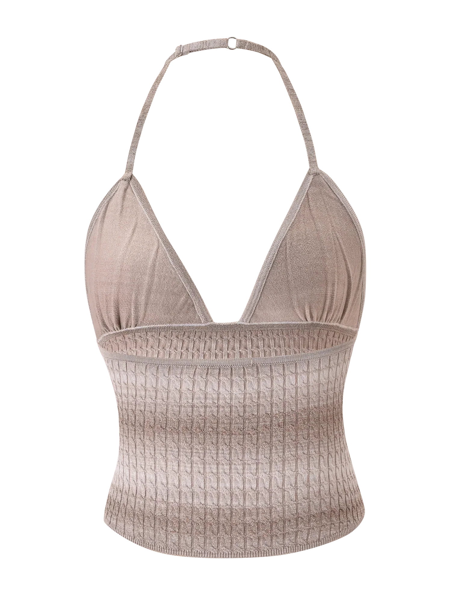 MARISSA KNIT CAMI TAUPE OMBRE STRIPE