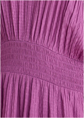 Short Sleeve Midi Dress Cattleya Orchid