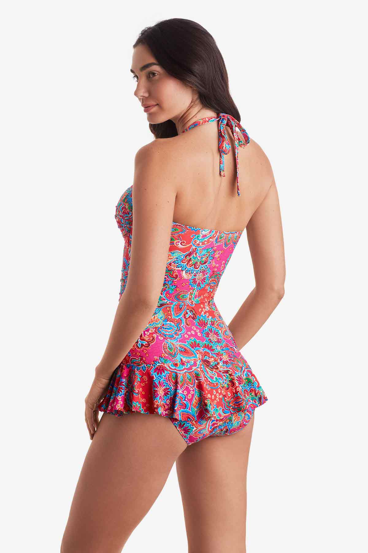 Aria Skirted One Piece Island Paisley