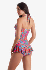 Aria Skirted One Piece Island Paisley