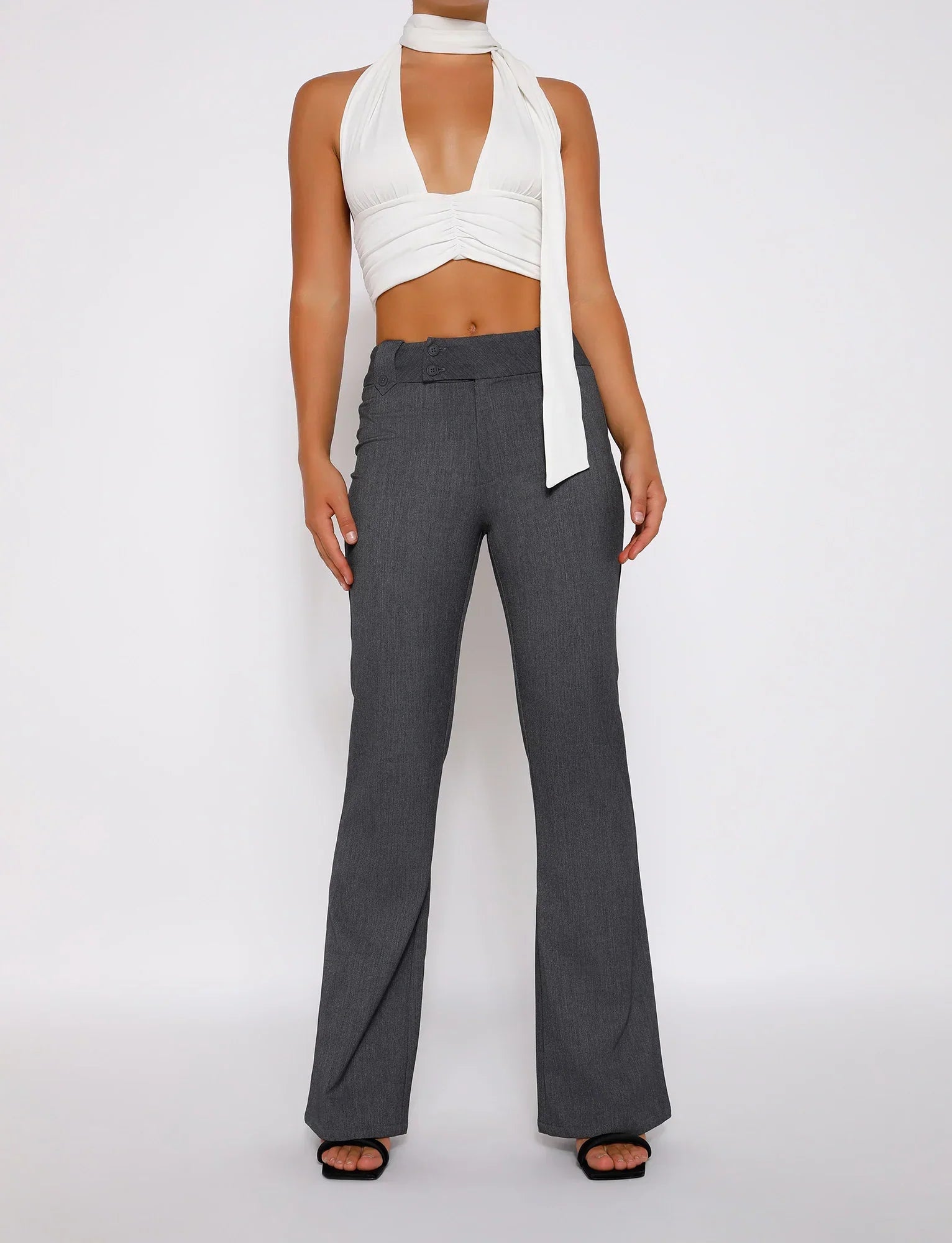 KITTIE HIGH RISE PANT GREY