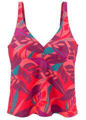 Triangle Halter Tankini Top Bright Floral