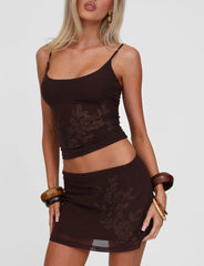 OCTAVIA TOP CHOCOLATE