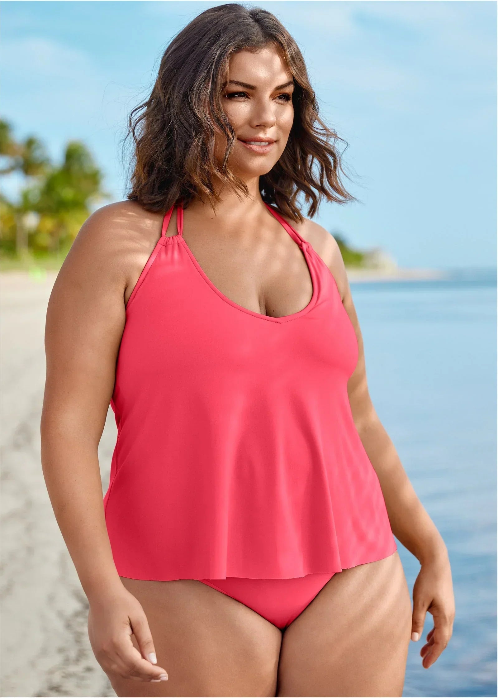 Mykonos Tankini Top Sunset Pink