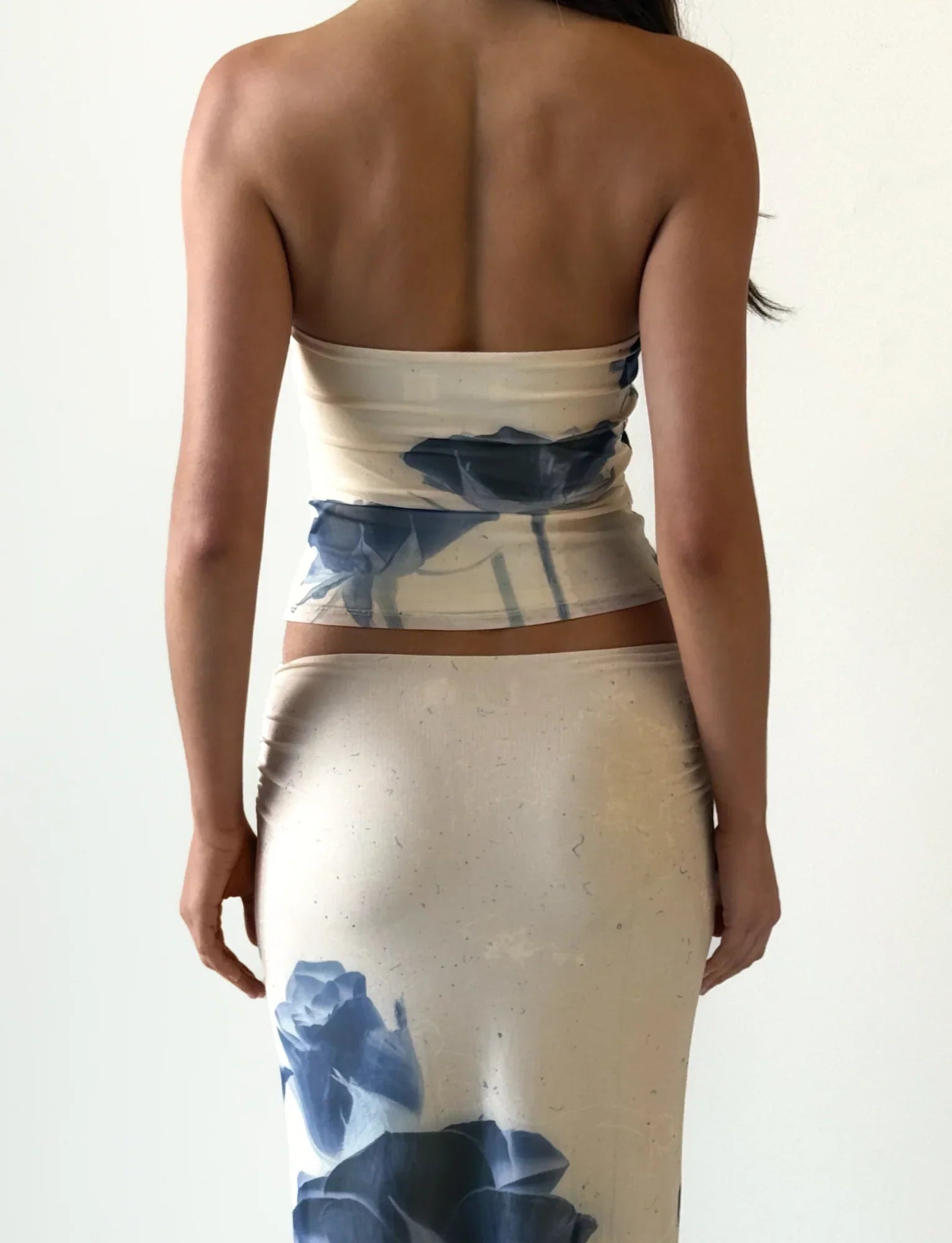 JANIS TOP INDIGO FLORAL