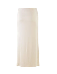 KAROLINA JERSEY SKIRT WHITE OFF WHITE IVORY
