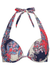 Marilyn Push Up Bikini Top Paisley Foulard