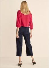 Cut Out Heart Top Red