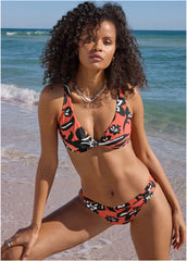 Antigua Twist Underwire Top Foiled Painterly Floral