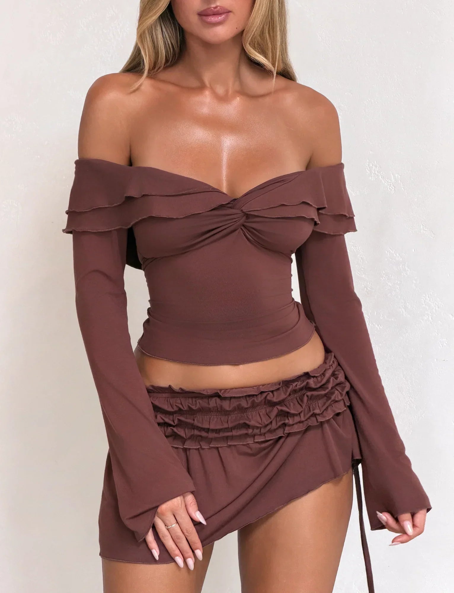 DENALI MINI SKIRT CHOCOLATE