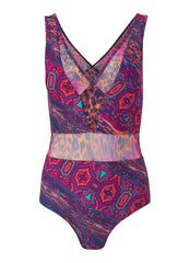 Peek A Boo Mesh One Piece Seaside Voyager
