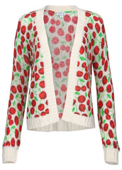 Cherry Print Cardigan Wild Cherries All Over