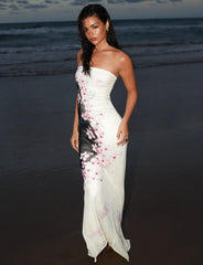 LILLIAN MAXI DRESS MULTI FLORAL CHERRY BLOSSUM