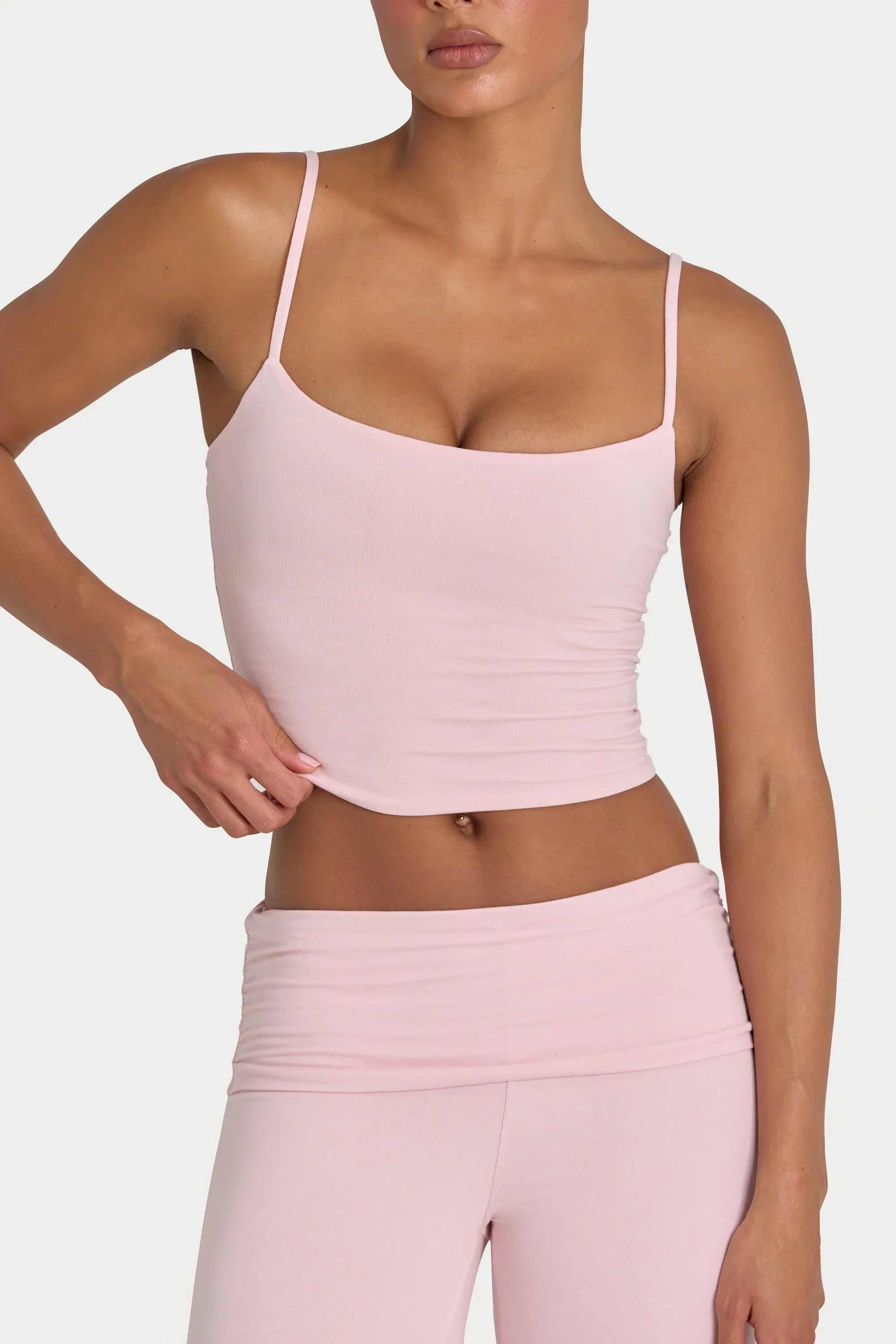 ButterCloud Crop Tank Top in Blush