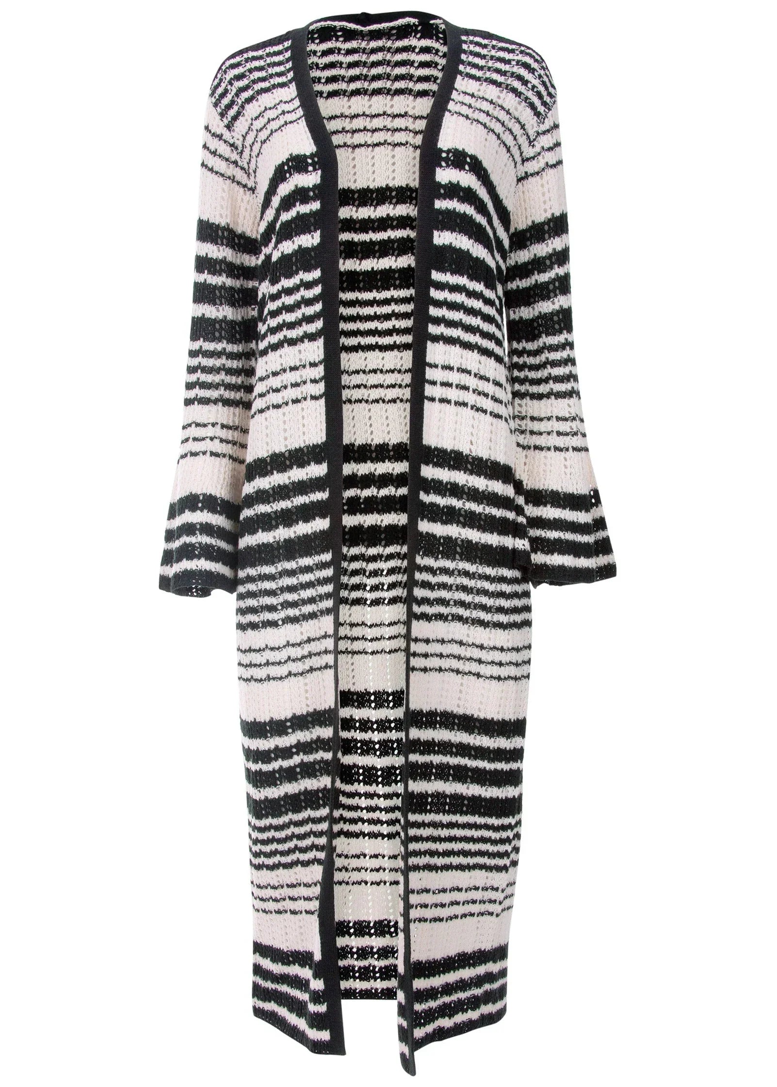 Stripe Duster White Multi