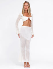 MACAULEY SKIRT CREAM CROCHET