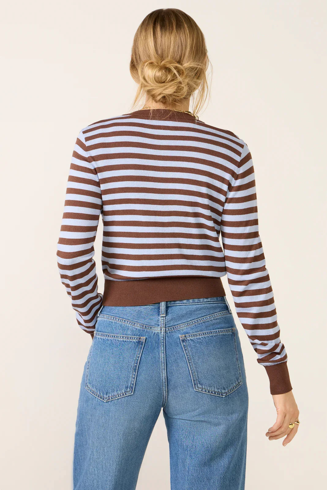 Harlow Striped Button Down Cardigan