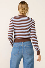 Harlow Striped Button Down Cardigan