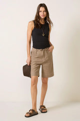 Simone Linen Drawstring Short