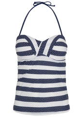 Bandeau Tankini Top Sailor Blue