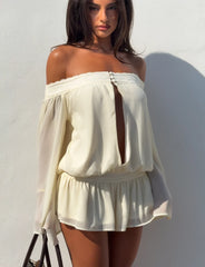 TESSIE PLAYSUIT IVORY