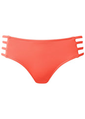 Strappy Mid Rise Bottom Coral Crush