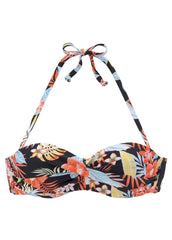 Bandeau Top Red Yellow Tropic