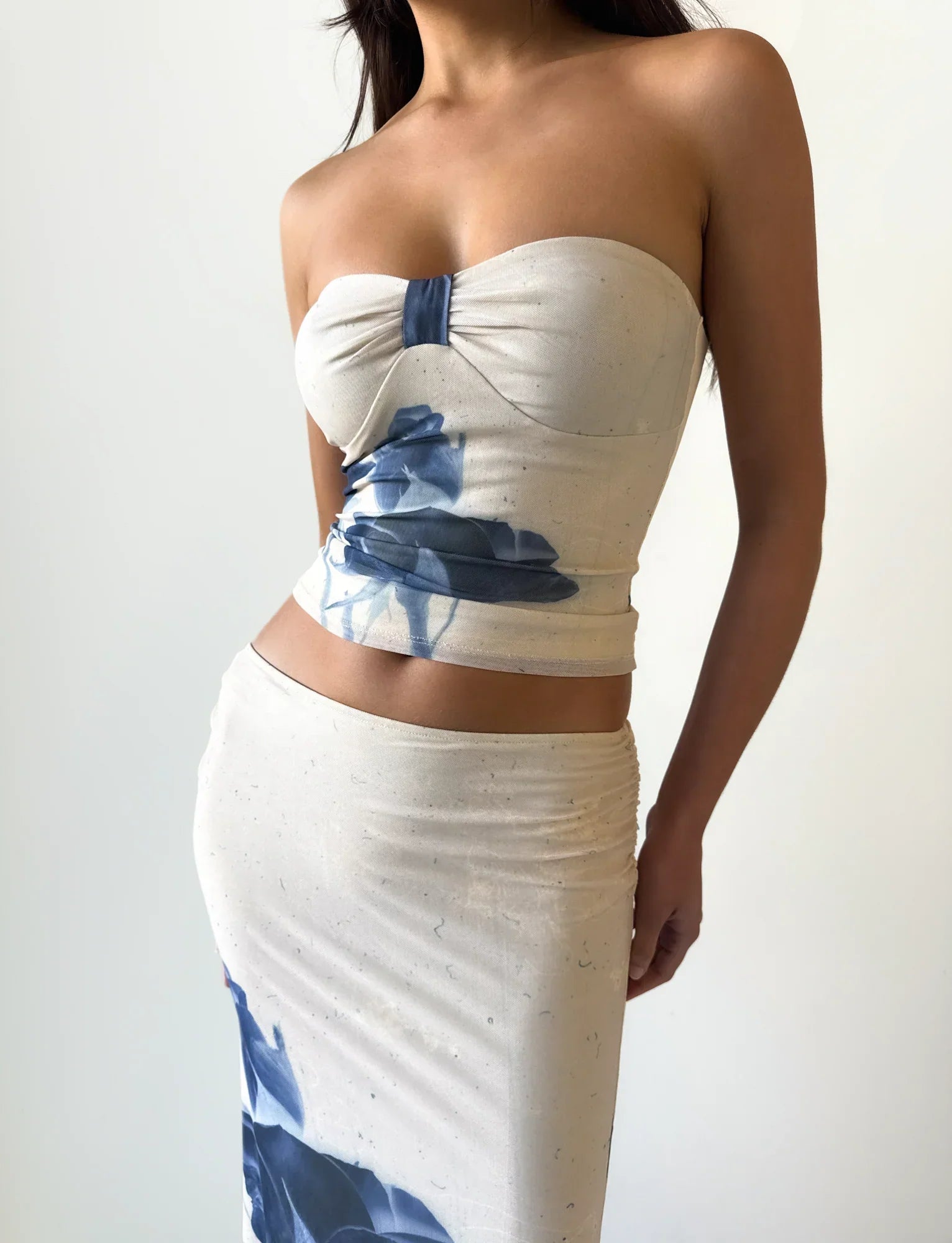 JANIS TOP INDIGO FLORAL