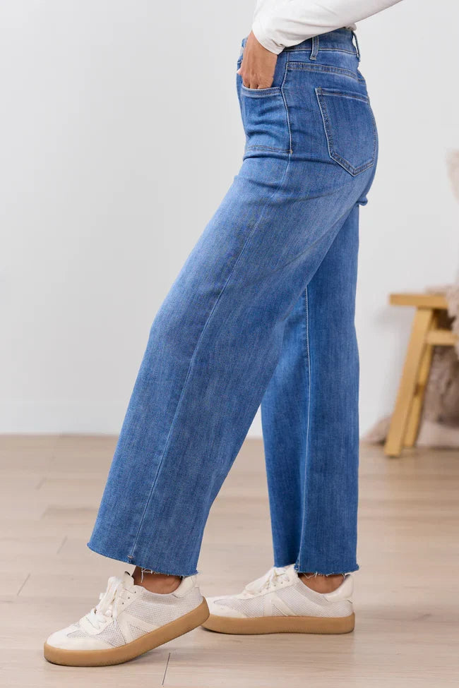 My Favorite Medium Wash Wide Leg Jeans