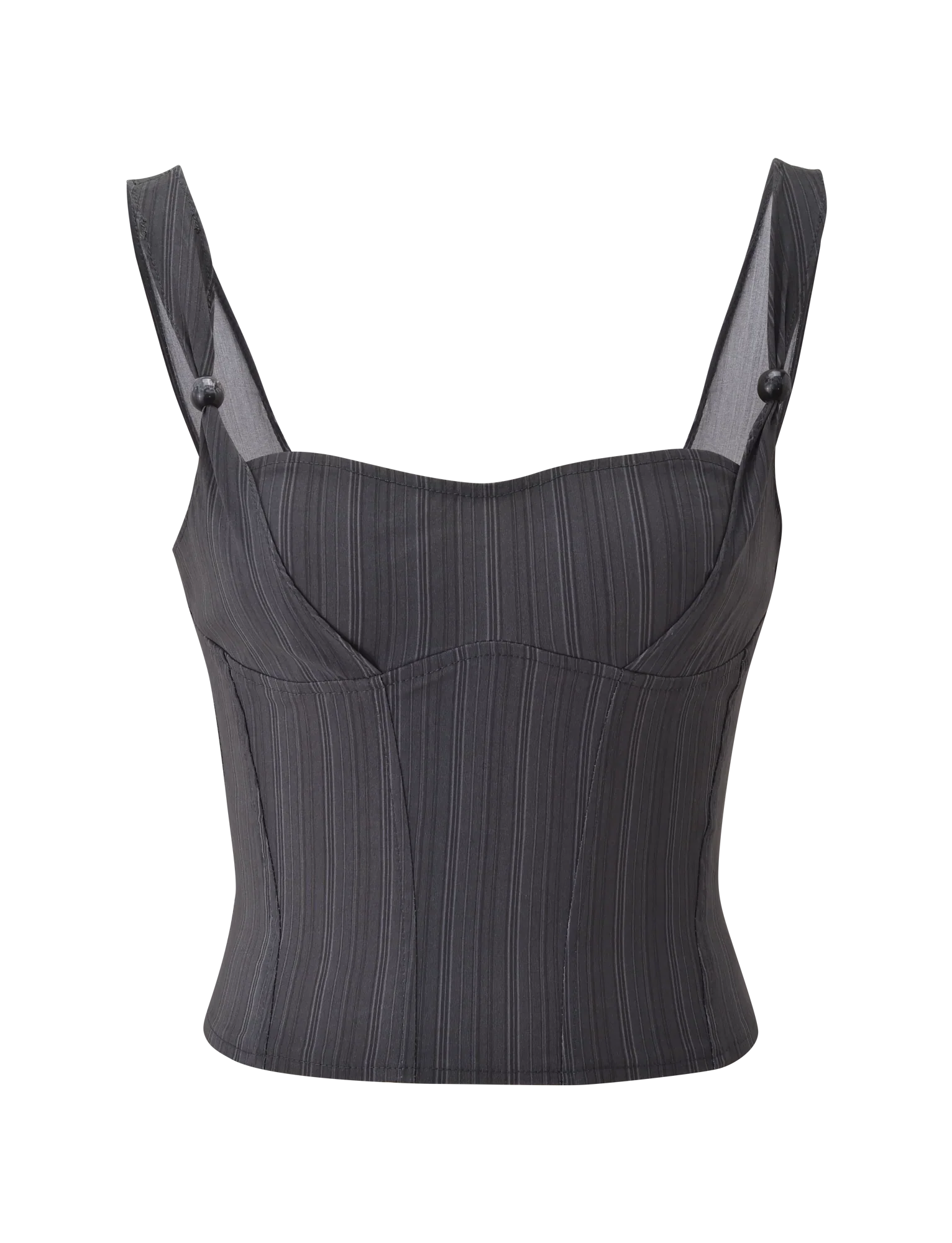 KITTIE CORSET GREY STRIPE