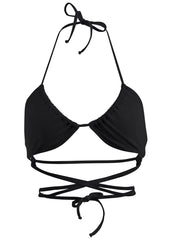 Strappy Ibiza Triangle Top Black Beauty