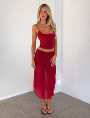 OCTAVIA TOP RED