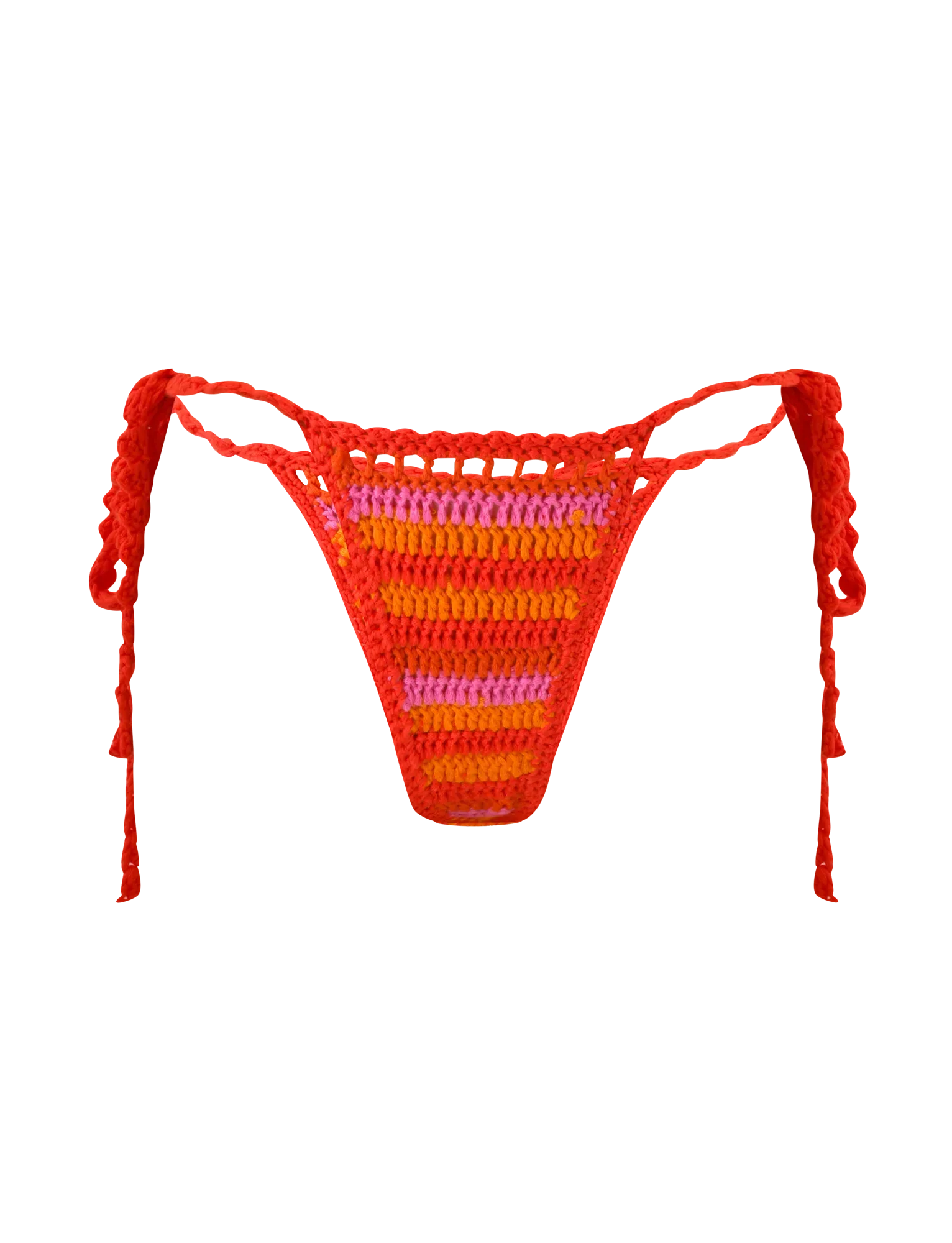 CORA BIKINI BOTTOM SUNSET TROPICAL STRIPE
