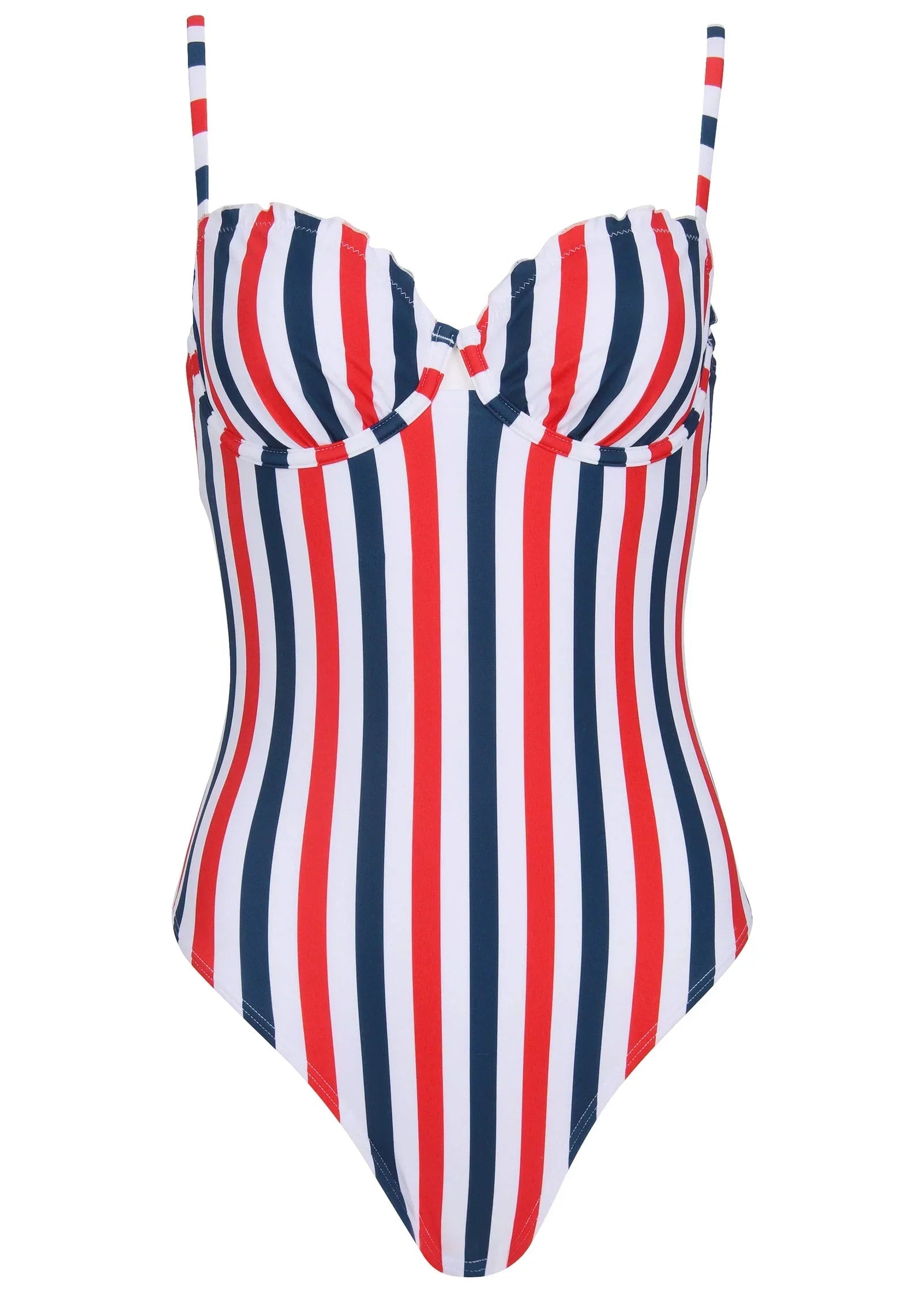Bermuda Underwire Swimsuit Americana Stripe Large