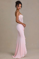 Embellished Lace Corset Gown in Blossom