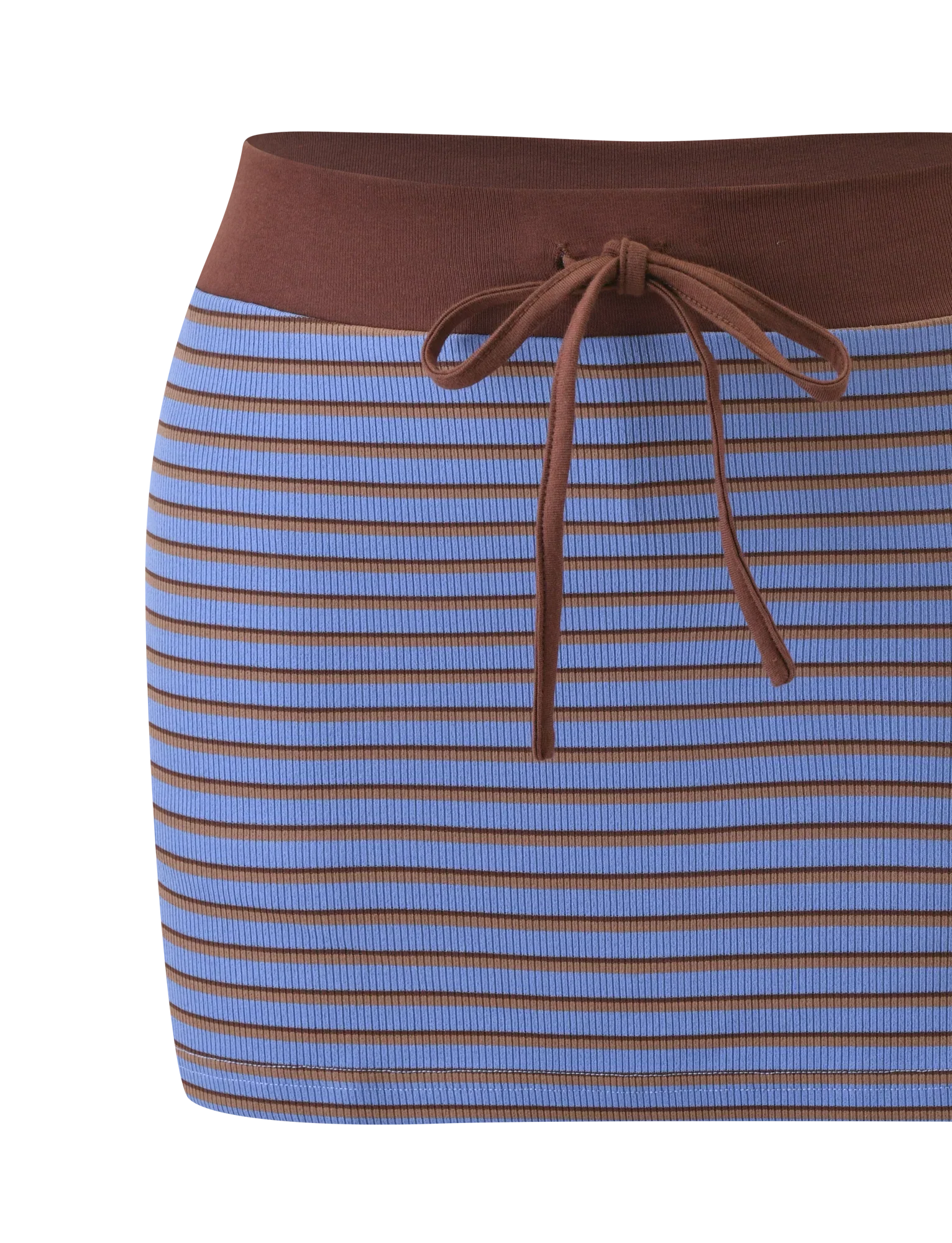 KAYDIN SKORT BLUE AND BROWN STRIPE