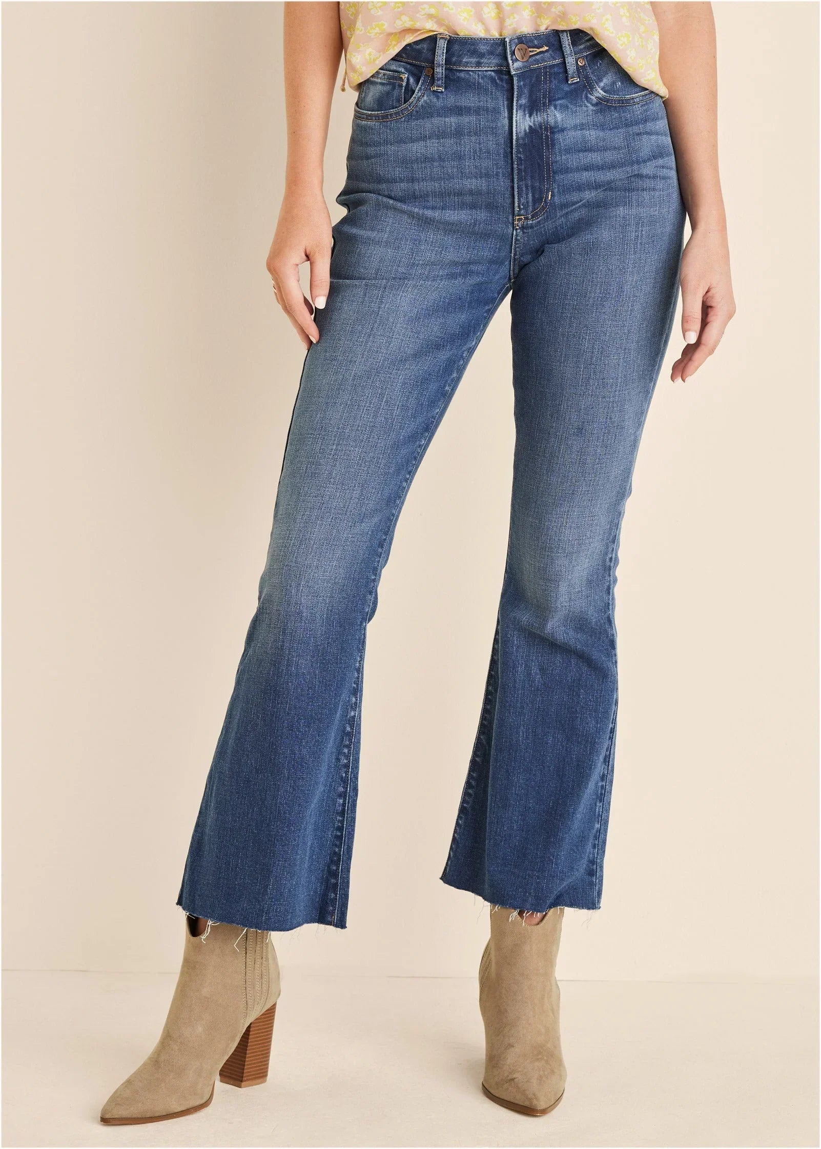 Brigitte Kick Flare Jeans Medium Wash